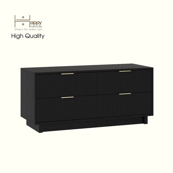  HAPPY FURNITURE , Tủ lưu trữ 4 ngăn kéo - NAMI, THK_242 , 120cm x 45cm x 55cm DxRxC 
