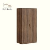  HAPPY FURNITURE , Tủ quần áo 2 cửa mở 2 ngăn kéo - DASH , TCM_022 , 90cm x 58cm x 180cm 