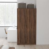  HAPPY FURNITURE ,Tủ quần áo 2 cửa mở - LAYLA , TCM_277 , 100cm x 58cm x 190cm DxRxC 
