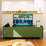  HAPPY FURNITURE , Kệ TV 4 cửa mở chân sắt - LAVIA , KTV_046 , 180cm x 40cm x 60cm 