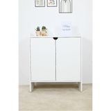  HAPPY FURNITURE , Tủ giày 2 cửa mở - CIRCLE , TCM_068 , 70cm x 34cm x 80cm 