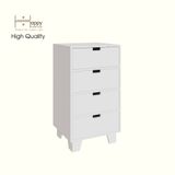  HAPPY FURNITURE , ALVA - Tủ lưu trữ 4 ngăn kéo , THK_228 , 50cm x 45cm x 90cm DxRxC 