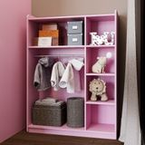  HAPPY FURNITURE , Tủ quần áo cho trẻ em - KID , TLT_007 , 100cm x 32cm x 134cm 