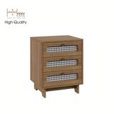  HAPPY FURNITURE , Táp đầu giường 3 ngăn - MEYDAN , THK_077 , 48cm x 40cm x 60cm 