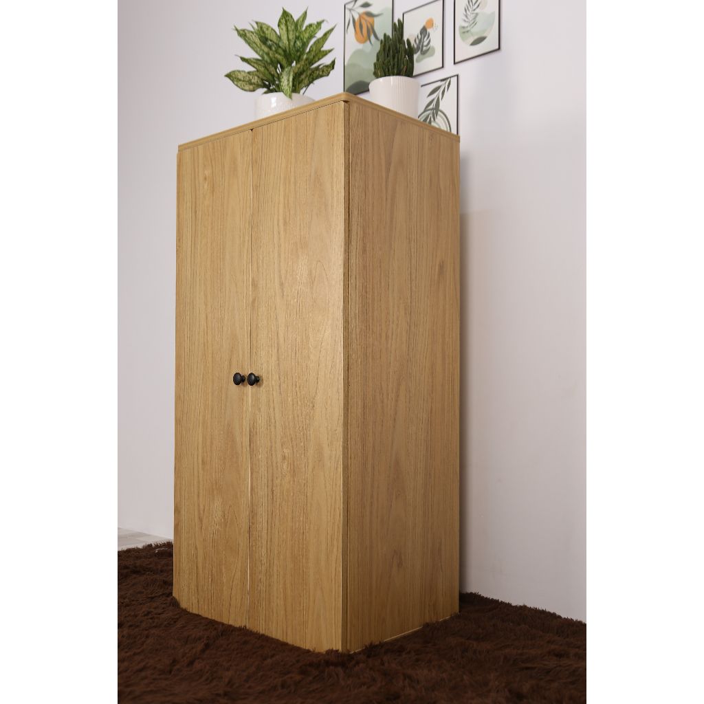  HAPPY FURNITURE , Tủ quần áo 2 cửa mở - LILY , TCM_093 , 60cm x 42cm x 120cm 