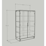  HAPPY FURNITURE ,  Tủ lưu trữ  2 cửa mở 5 ngăn đựng đồ - DASH , TCM_024 , 76cm x 35cm x 120cm 