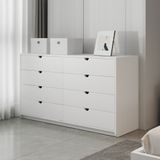  HAPPY FURNITURE , Tủ đựng đồ 8 ngăn kéo - CIRCLE , THK_085, 136cm x 45cm x 78cm 