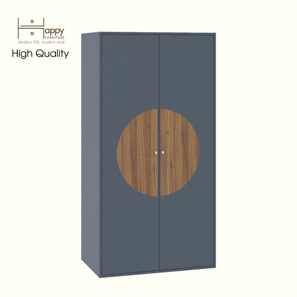  HAPPY FURNITURE , Tủ quần áo 2 cửa mở - BANA , TCM_128 , 90cm x 56cm x 176cm 