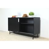  HAPPY FURNITURE , Tủ đựng đồ 2 cánh lùa chân sắt - LUCA , TCL_020 , 128cm x 36cm x 70cm 