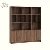  HAPPY FURNITURE , Kệ sách 6 cửa mở - CATY, KSA_084 , 160cm x 28cm x 180cm DxRxC 