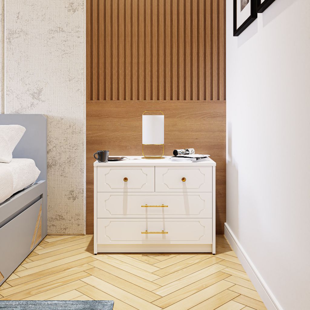  HAPPY FURNITURE , Tủ lưu trữ 6 ngăn kéo - NERIS , THK_137 , 70cm x 40cm x 52cm 