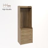  HAPPY FURNITURE , Tủ treo quần áo 3 ngăn kéo - CANA , THK_012 , 70cm x 46cm x 199cm 