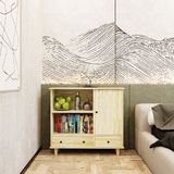  HAPPY FURNITURE , Gỗ tự nhiên , Tủ lưu trữ 2 ngăn kéo - FARAH , TLT_013 , 100x35x90cm 
