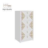 HAPPY FURNITURE , Tủ lưu trữ 6 ngăn kéo - CHARIS , THK_118 , 56cm x 45cm x 108cm 