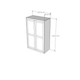  HAPPY FURNITURE , Tủ quần áo 2 cánh mở - SCANDINA , TCM_097 , 120cm x 59cm x 190cm 