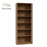  HAPPY FURNITURE , kệ sách 6 tầng tích hợp đèn LED - CATY , KSA_006_LED , 80cm x 28cm x 202cm 
