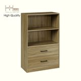  HAPPY FURNITURE , HEINEE - Kệ lưu trữ 2 ngăn kéo, TLT_039 , 70cm x 35cm x 110cm DxRxC, sản phẩm phổ thông 