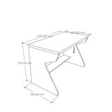  HAPPY FURNITURE , Bàn làm việc 1m2 - HELI , BAN_057 , 120cm x 60cm x 75cm 