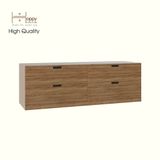  HAPPY FURNITURE , Tủ lưu trữ 4 ngăn kéo - LILY , THK_103 , 160cm x 47cm x 53cm 