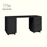  HAPPY FURNITURE , Bàn làm việc 4 ngăn kéo 1 cửa mở - MAVIS , BAN_079 , 160cm x 60cm x 75cm 