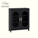  HAPPY FURNITURE , Tủ lưu trữ 2 cửa kính - CHEVY, TLT_047 , 70cm x 30cm x 82cm DxRxC 