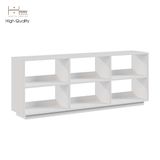  HAPPY FURNITURE , Kệ sách 2x3 - ZANE , KSA_034 , 160cm x 32cm x 62cm 