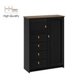  HAPPY FURNITURE , Tủ lưu trữ 5 ngăn 1 cửa mở - NOMIA , TCM_035 , 90cm x 35cm x 120cm 