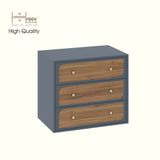  HAPPY FURNITURE , Táp đầu giường 3 ngăn kéo - BANA , THK_121 , 70cm x 45cm x 61cm 