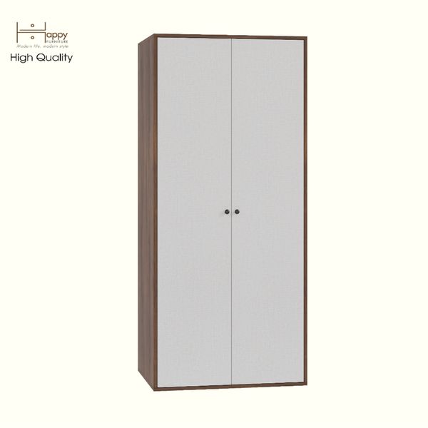  HAPPY FURNITURE , Tủ quần áo 2 cửa mở - LIVIK, TCM_235 , 80cm x 59cm x 180cm DxRxC 