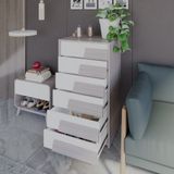  HAPPY FURNITURE , Tủ lưu trữ 6 ngăn kéo - PONIX , THK_111 , 60cm x 45cm x 106cm 