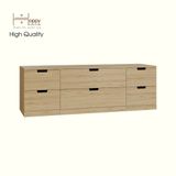  HAPPY FURNITURE , Tủ đựng đồ 6 ngăn kéo - SCANDINA , THK_098 , 160cm x 47cm x 53cm 