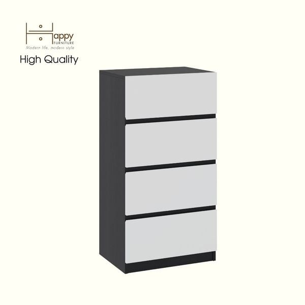  HAPPY FURNITURE , Tủ lưu trữ 4 ngăn kéo - KALA, THK_293 , 55cm x 40cm x 105cm DxRxC 