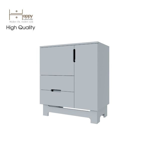  HAPPY FURNITURE , Tủ lưu trữ 2 cánh mở 2 ngăn kéo - MOLLY , TCM_104 , 72cm x 40cm x 82cm 