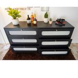  HAPPY FURNITURE , Tủ đựng đồ 3 tầng 6 ngăn kéo - MEYDAN, THK_079 , 160cm x 45cm x 86cm 