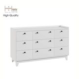  HAPPY FURNITURE , Tủ đựng đồ 9 ngăn kéo - KINA , THK_072 , 140cm x 45cm x 84cm 