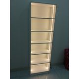  HAPPY FURNITURE , kệ sách 6 tầng tích hợp đèn LED - CATY , KSA_002_LED , 60cm x 28cm x 189cm 