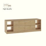  HAPPY FURNITURE , Tủ lưu trữ 4 ngăn kéo - MERI , THK_295 , 150cm x 40cm x 50cm DxRxC 