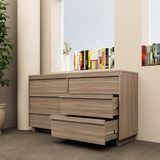  HAPPY FURNITURE , Tủ đựng đồ 6 ngăn kéo - MAVIS , THK_145 , 150cm x 45cm x 82cm 