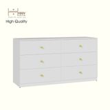  HAPPY FURNITURE , Tủ lưu trữ 6 ngăn kéo - JOVIE , THK_152 , 140cm x 45cm x 75cm 