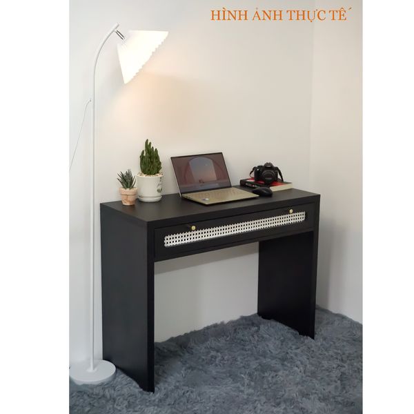  HAPPY FURNITURE , Bàn làm việc 1 ngăn kéo - MEYDAN , BAN_043 , 100cm x 42cm x 78cm 