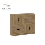  HAPPY FURNITURE , Tủ lưu trữ 4 cửa mở 4 ngăn kéo - DASH , THK_057 , 120x35x100cm 