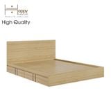  HAPPY FURNITURE  ,  Giường ngủ  2 hộc tủ kéo - LOUIS , GNG_052 GNG_053 GNG_054 GNG_055 , 207x25cm , dài x cao 