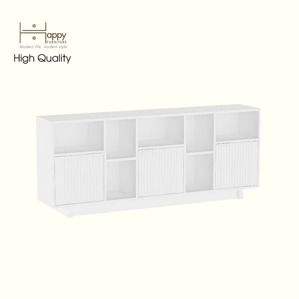  HAPPY FURNITURE , Kệ TV 3 cửa mở - NAMI, KTV_073 , 160cm x 30cm x 66cm DxRxC 
