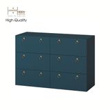  HAPPY FURNITURE , Tủ đựng đồ 6 ngăn kéo - WESLEY , THK_044 , 120cm x 45cm x 80cm 