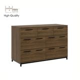  HAPPY FURNITURE , Tủ đựng đồ 7 ngăn kéo chân sắt - LOUIS , THK_061 , 112cm x 45cm x 74cm 