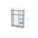  HAPPY FURNITURE , Tủ quần áo cho trẻ em - KID , TLT_007 , 100cm x 32cm x 134cm 