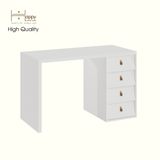  HAPPY FURNITURE , Bàn làm việc 4 ngăn kéo - CALYN , BAN_153 , 120cm x 55cm x 75cm DxRxC 