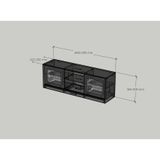  HAPPY FURNITURE , Kệ TV 2 cửa lùa - TASY ,KTV_101, 160cm x 42cm x 56cm DxRxC 