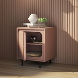  HAPPY FURNITURE , Táp đầu giường 1 cửa mở chân sắt - SWEETY , TCM_058 , 48cm x 40cm x 58cm 