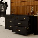  HAPPY FURNITURE , Tủ lưu trữ 8 ngăn kéo - NERIS , THK_135 , 140cm x 45cm x 68cm 